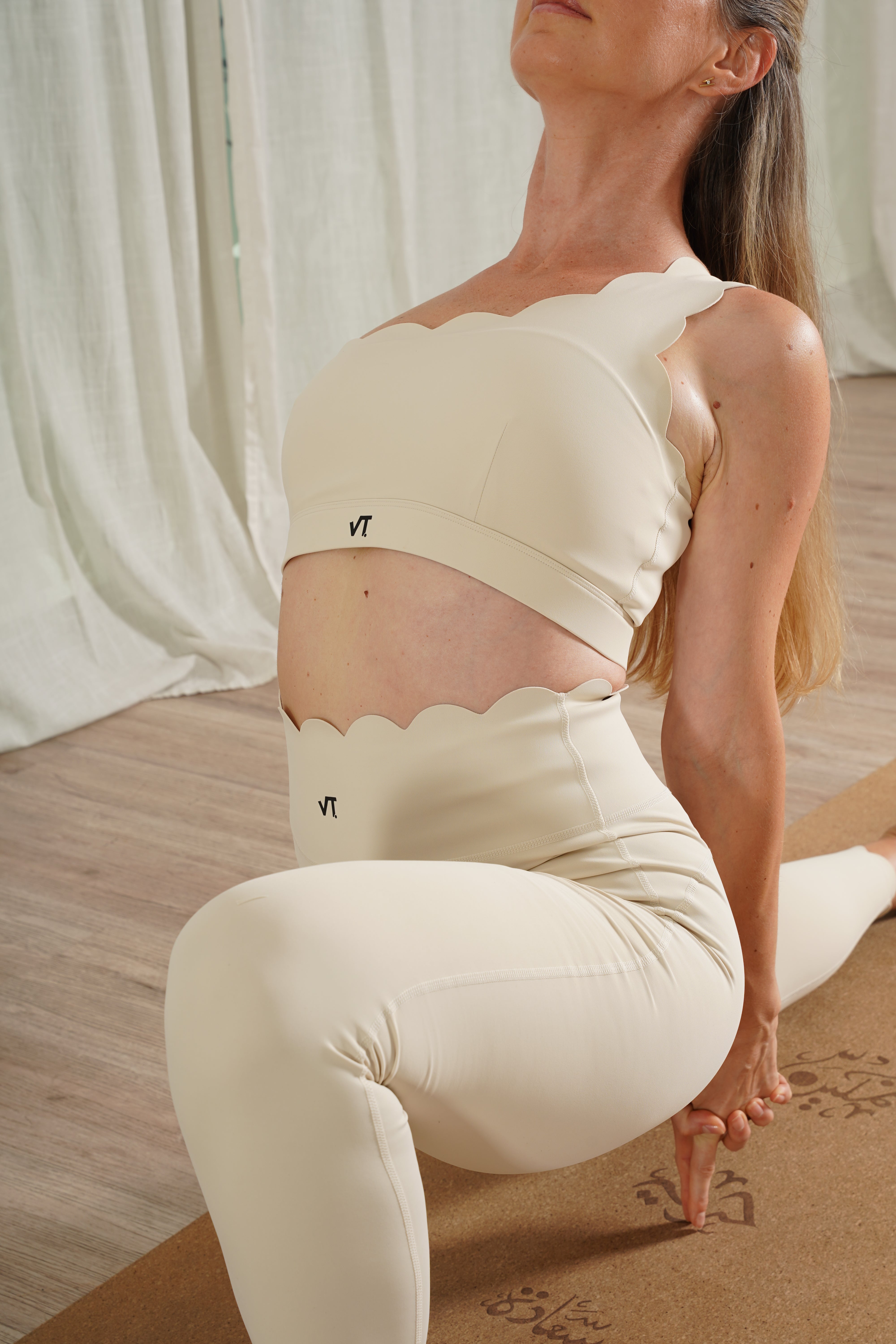 Asana Flow 2 Piece Set with One Shoulder Top and High Waist Leggings